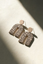 Neutral Animal Print U Shaped Earrings