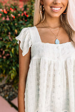 Square Neck Textured Flowy Tank Top