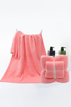 Coral Soft Thicken Coral fleece Two Piece Towel Set