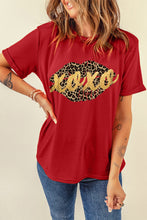 Khaki AMEN Leopard Print Short Sleeve Graphic T Shirt