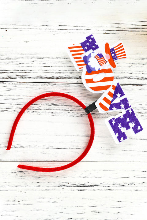 Multicolor LOVE American Flag Pattern Headband