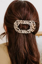 Brown Fashion Minimalist Oval Hair Clip