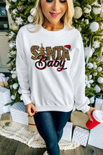 Wake Pray Slay Glitter Print Pullover Sweatshirt