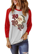 Christmas Tree Snowflakes Graphic Raglan Top