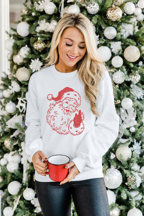 Father Christmas Embroidered Sweatshirt