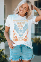 NASHVILLE 1982 Eagle Graphic Print Casual T Shirt