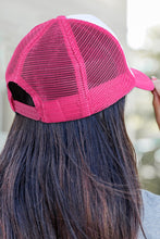 Rose Red Blank Mesh Baseball Cap