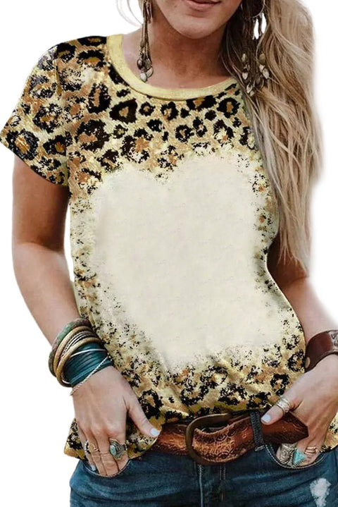 Camiseta blanqueada con estampado PRAY