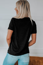 Black Western Cowboy Boots Crew Neck Graphic Tee