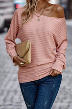 Dusty Pink Textured Knit Long Sleeve Top