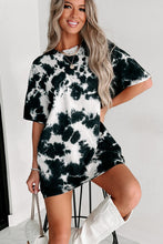 Tie-dye Round Neck Short Sleeve Top