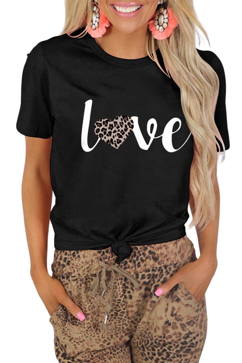 Sequin Heart Graphic Tee