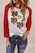 Christmas Tree Snowflakes Graphic Raglan Top