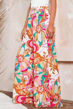 Floral Print Wide Leg Pants