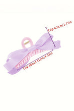 Orchid Petal Bow Decor Large Hair Claw Clip