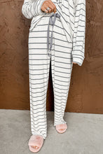 Conjunto de pijama de pantalón y manga larga con estampado de leopardo