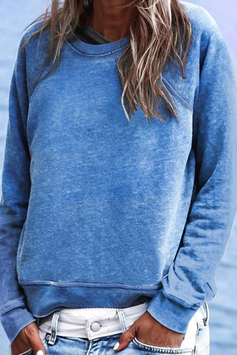 Crew Neck Long Sleeve Sweatshirt