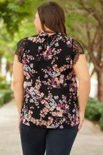 Blusa de gasa con estampado de flores silvestres