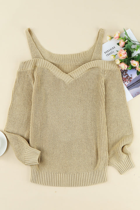 Dew Shoulder Juliette Knitted Sweater