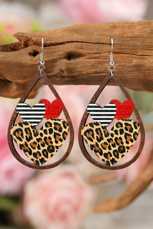 Heart Shape Hollowed Valentine's Day Earrings