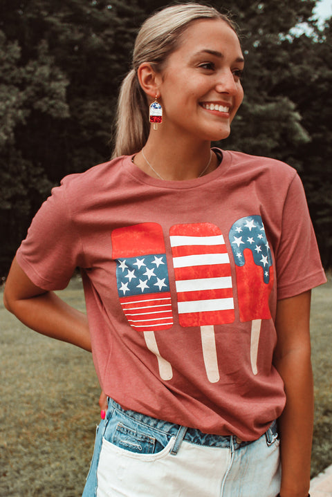 Patriotic Popsicles Short Sleeve Tee