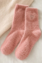 Gossamer Pink Valentines Day Heart Shape Thick Soft Socks