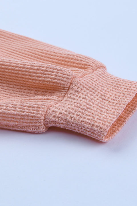 Detail Waffle Knit Top