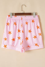 Pink Stars Short Sleeve Shirt and Shorts Bamboo Pajama Set