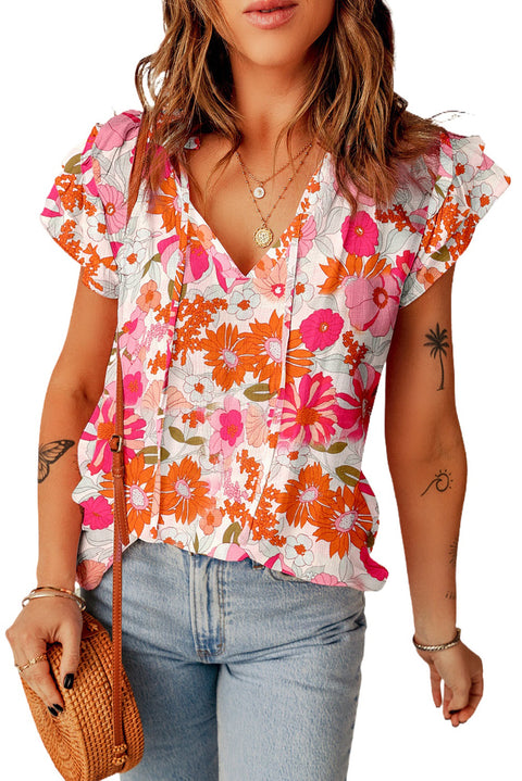 Ruffled Tank Floral Dress