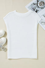 Jet Stream Solid Color Sweater Tee with Side Slits