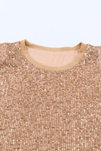 Sequin Round Neck Tank Top