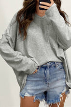 Pocketed Oversized Drop Sleeve Top