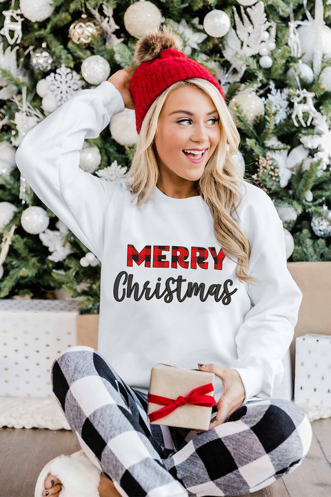 MERRY and BRIGHT Leopard Print Pullover Sweatshirt