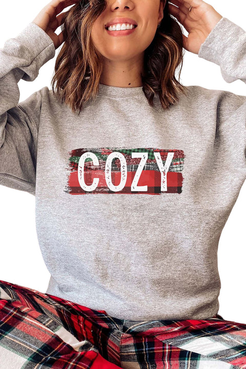 Yes, I'm Cold Letter Print Pullover Sweatshirt