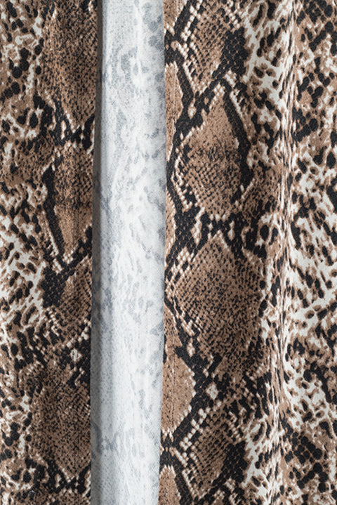 Snake Print Long Cardigan