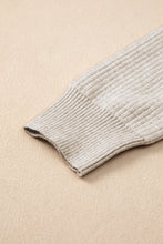 Apricot Thermal Lined Ribbed Knit Mock Neck Sweater