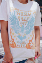 NASHVILLE 1982 Camiseta informal con estampado gráfico de águila