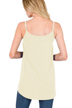 Pitaya Pink Spaghetti Strap V-Neck Flowy Tunic Tank Top