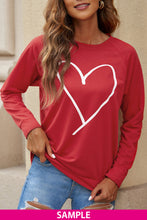 xoxo Heart Pattern Print Valentines Sweatshirt