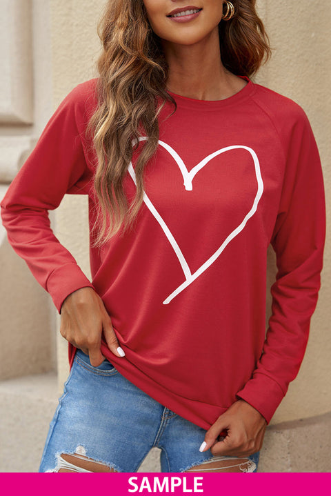 Sudadera de San Valentín con estampado de corazón de xoxo