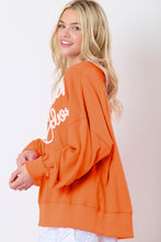 Orange Touch Down Rugby Thread Embroidery Sweatshirt