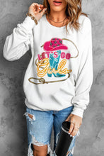 LUCKY Clover Embroidered Pullover Sweatshirt