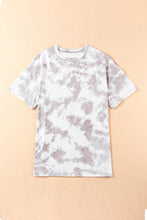 Tie-dye Round Neck Short Sleeve Top