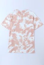 Tie-dye Round Neck Short Sleeve Top