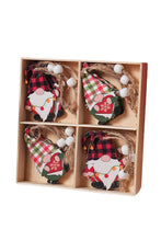 Plaid Christmas Pendant Quad 12PC Set