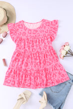 Print Flutter Sleeve Tiered Tank Top