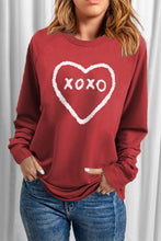 Sudadera de San Valentín con estampado de corazón de xoxo