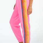 Pink Counting Rainbows High Waist Sweatpants