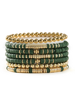 Vineyard Green St Patricks Multi Layered Beaded Bracelet Set