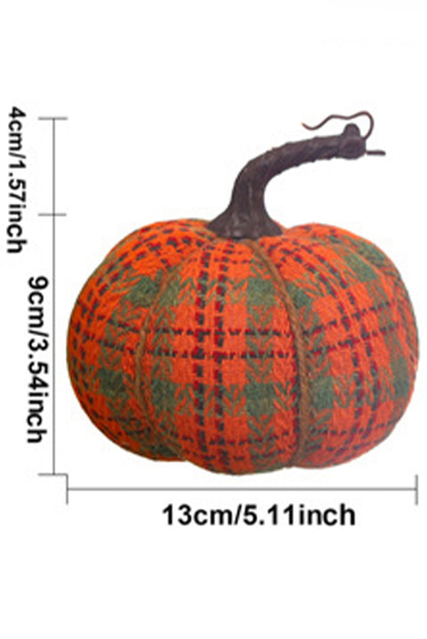 Orange Thanksgiving Cloth Pumpkin Home Ornament